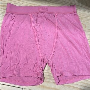 SKIMS Pink Boxer Briefs, S